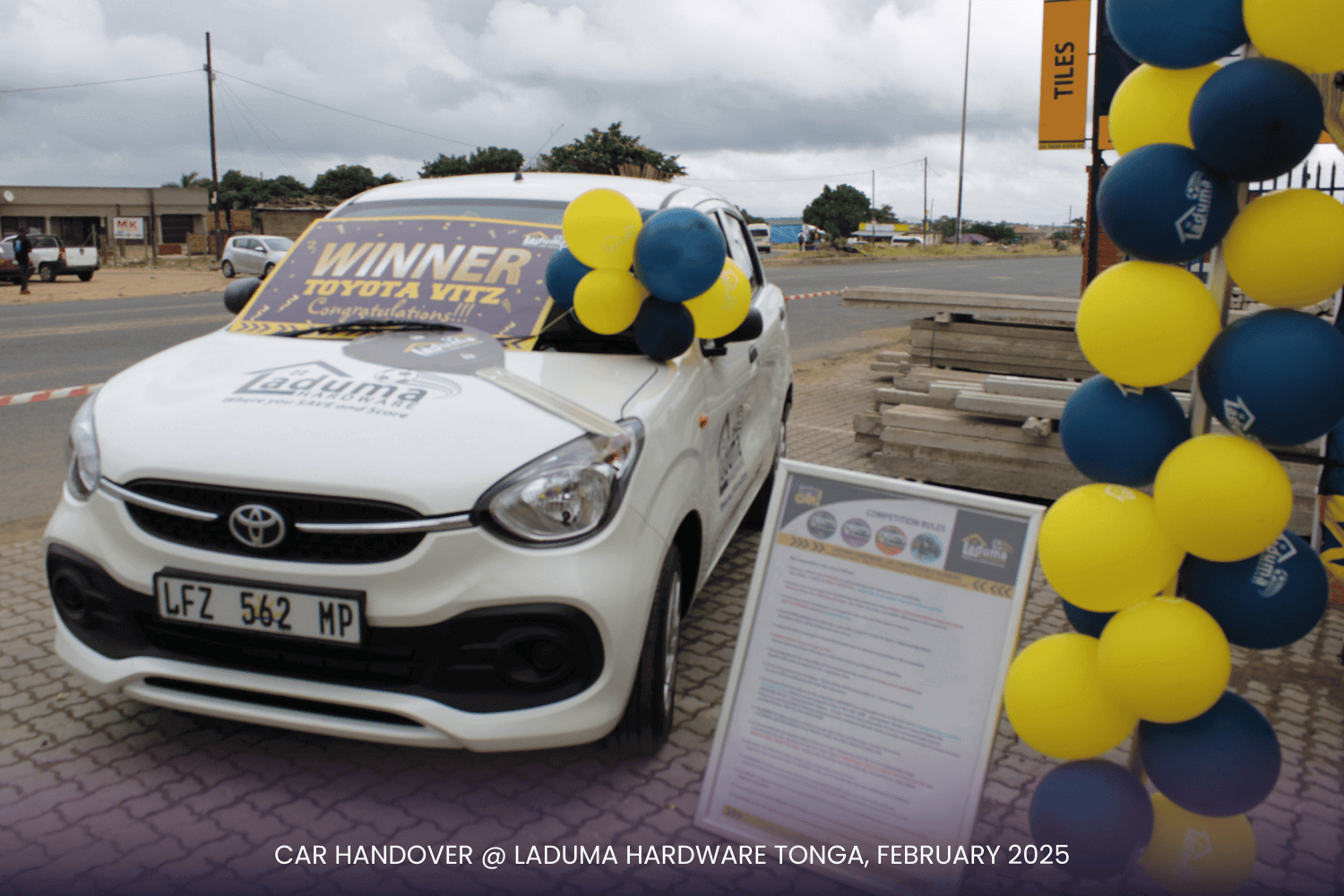 Laduma Hardware Tonga Car Handover 1