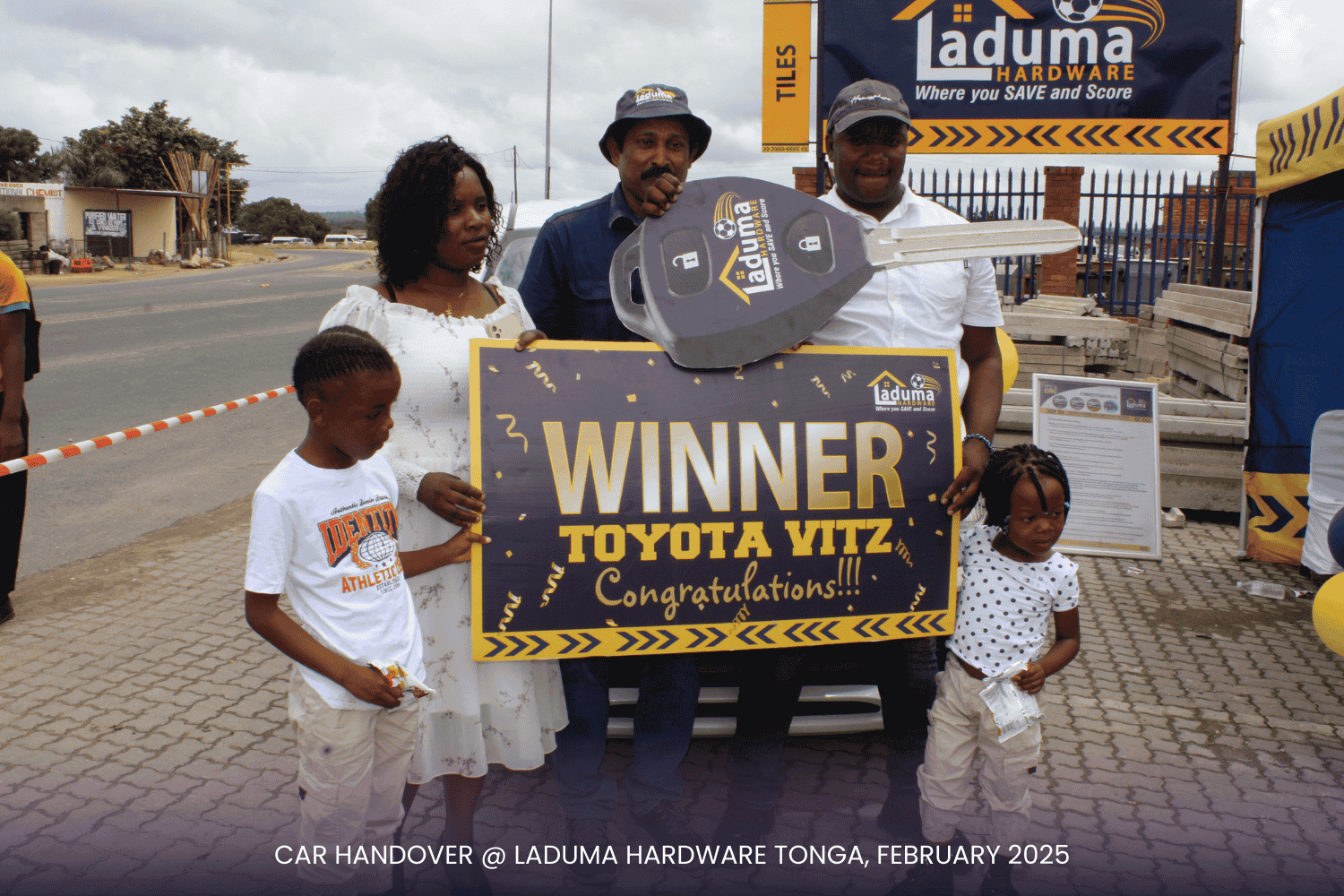 Laduma Hardware Tonga Car Handover 8